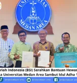 Bank Syariah Indonesia (BSI) Serahkan Bantuan Hewan Kurban kepada Universitas Medan Area Sambut Idul Adha 1447 H