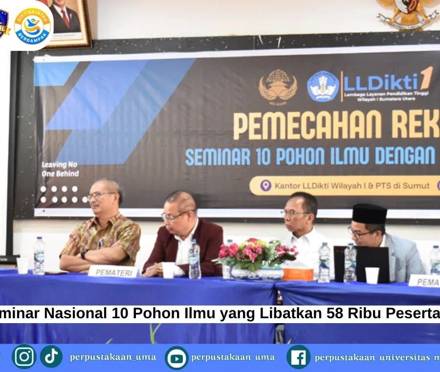 Rektor UMA Hadiri Seminar Nasional 10 Pohon Ilmu yang Libatkan 58 Ribu Peserta dan Raih Rekor MURI (1) Rektor UMA Hadiri Seminar Nasional 10 Pohon Ilmu yang Libatkan 58 Ribu Peserta dan Raih Rekor MURI (1)
